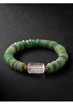 Jacquie Aiche - Gold, Chrysoprase and Quartz Beaded Bracelet - Men - Green