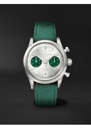 Carl F. Bucherer - Manero Flyback Automatic Chronometer 40mm Stainless Steel and Canvas Watch, Ref. No. 00.10927.08.13.02 - Men - Silver