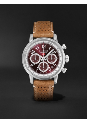 Chopard - Mille Miglia Classic Automatic Chronograph 40.5mm Stainless Steel and Leather Watch, Ref. No. 168619-3003 - Men - Red