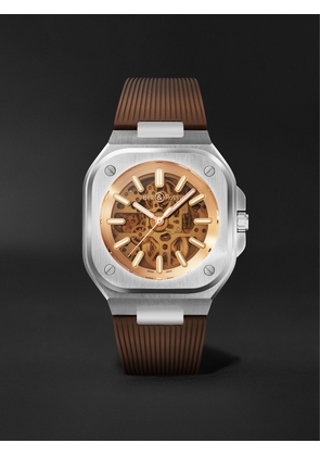Bell & Ross - BR 05 Skeleton Gold Automatic 40mm Stainless Steel and Rubber Watch, Ref. No. BR05A-CH-SKST/SRB - Men - Gold