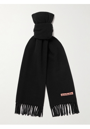 Acne Studios - Canada Fringed Wool Scarf - Men - Black