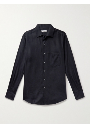 Loro Piana - André Arizona Linen Shirt - Men - Blue - XS