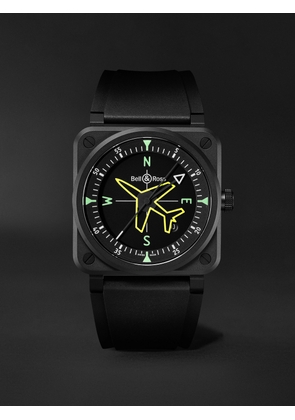 Bell & Ross - BR 03 Gyrocompass Limited Edition Automatic 41mm Ceramic and Rubber Watch, Ref. No. BR03A-CPS-CE/SRB - Men - Black