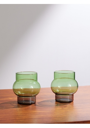 Tom Dixon - Bump Tall Set of Two Glasses - Men - Green