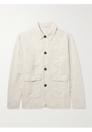 Mr P. - Linen Overshirt - Men - Neutrals - XS
