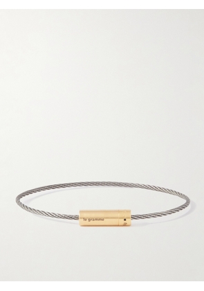Le Gramme - 6g 18-Karat Gold, Titanium and Silver Bracelet - Men - Gold - 17