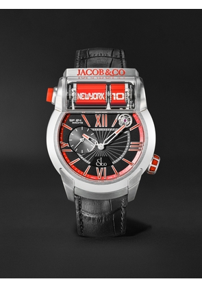 Jacob & Co. - Epic SF24 Racing Limited Edition Automatic 45mm Titanium and Leather Watch, Ref. No ES101.20.NS.YR.ABVEA - Men - Red