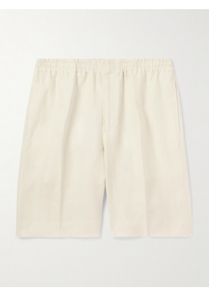 Zegna - Straight-Leg Oasi Linen Shorts - Men - Neutrals - IT 46