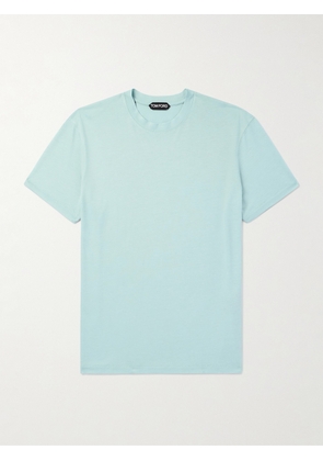 TOM FORD - Slim-Fit Lyocell and Cotton-Blend Jersey T-Shirt - Men - Blue - IT 44