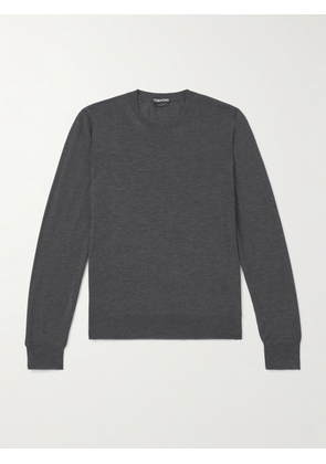 TOM FORD - Cashmere and Silk-Blend Sweater - Men - Gray - IT 46