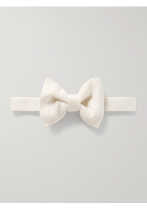 TOM FORD - Pre-Tied Silk-Grosgrain Bow Tie - Men - Neutrals