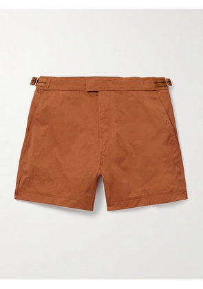 Zegna - Straight-Leg Mid-Length Swim Shorts - Men - Brown - S
