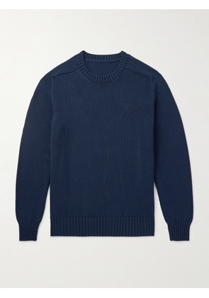 Anderson & Sheppard - Cotton Sweater - Men - Blue - XS
