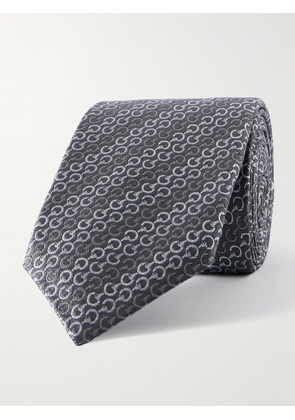 Gucci - Symbols 7cm Silk-Jacquard Tie - Men - Gray
