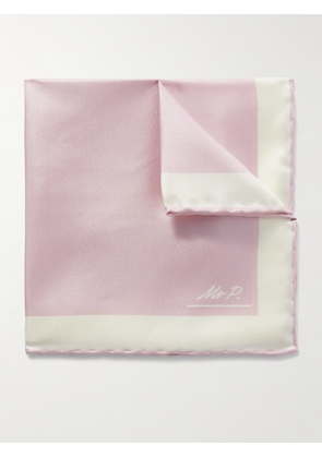 Mr P. - Silk-Twill Pocket Square - Men - Pink