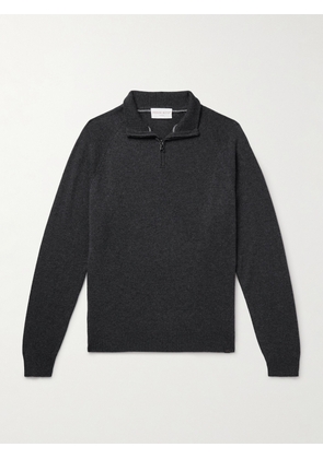 Derek Rose - Finley Cashmere Half-Zip Sweater - Men - Black - S
