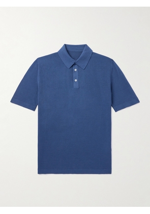 Anderson & Sheppard - Organic Cotton Polo Shirt - Men - Blue - S