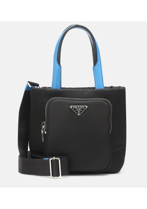 Prada Leather-trimmed nylon tote