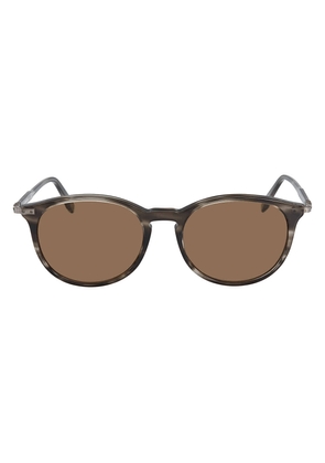 Salvatore Ferragamo Brown Round Ladies Sunglasses SF911S 003 53