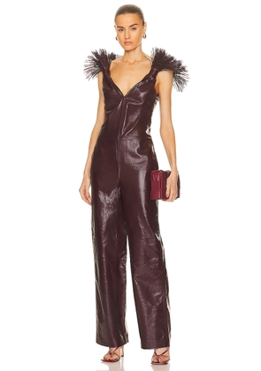 Bottega Veneta Jumpsuit in Ox Blood - Burgundy. Size 38 (also in 40).