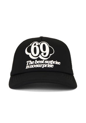 Aries No Suprise Trucker Cap in Black - Black. Size all.