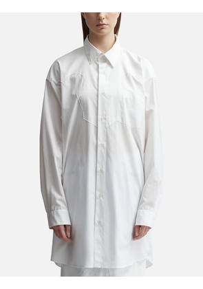 Cotton poplin shirt dress