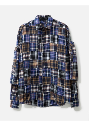 MULTI-PLAID POCKET FLANNEL