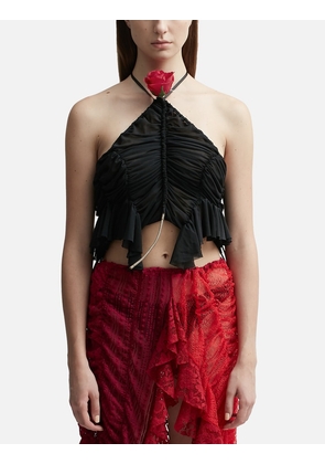 Mini Flower Ruched Tank Top