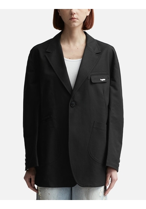 Oversized Pocket Detail Single-breasted Blazer