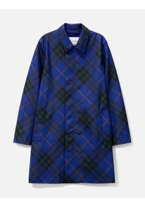 Mid-Length Check Car Coat