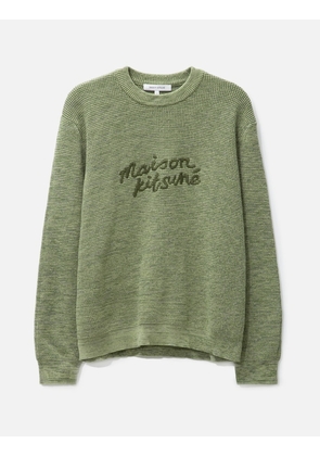 MAISON KITSUNE HANDWRITING COMFORT SWEATER