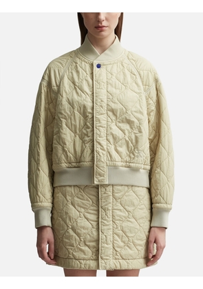 Quilted Nylon Bomber Jacket
