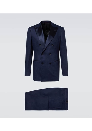 Brunello Cucinelli Double-breasted linen tuxedo