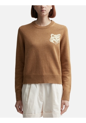 Fox Head Intarsia Regular Jumper