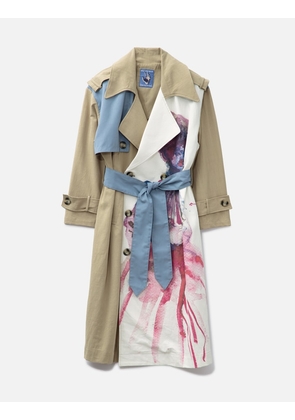 Painted Girl Trench Coat