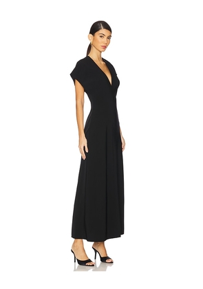 EAVES Malka Midi Dress in Black. Size S. Also in M, XS, XXS.
