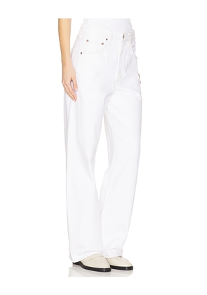 AGOLDE Low Curve Jeans in White. Size 26. Also in 27, 28, 29, 30, 31, 34.