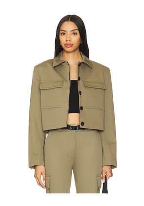 ANINE BING Dayton Jacket in Olive. Size S. Also in L, XS.