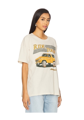 DAYDREAMER Ride Tough Merch Tee in White. Size L. Also in M, S, XS.