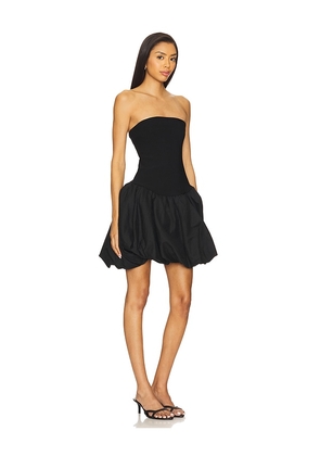 SIMKHAI Pollie Bubble Mini Dress in Black. Size L. Also in M, S, XS.