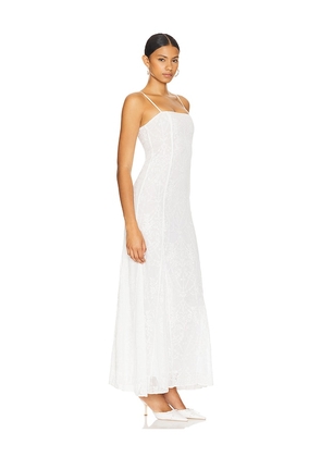 LOBA Caesarea Embroidered Maxi Dress in Ivory. Size M. Also in L, S, XL, XS, XXS.