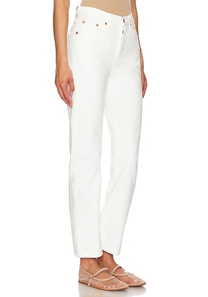 LEVI'S 501 Straight Jeans in White. Size 27. Also in 23, 24, 25, 26, 28, 29, 30, 31, 32.