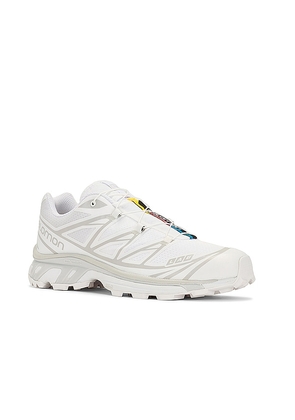 Salomon XT-6 in White. Size 11.5. Also in 12, Mens 11.5 / Womens 12.5, Mens 12 / Womens 13, Mens 12.5 / Womens 13.5, Mens 13 / Womens 14.