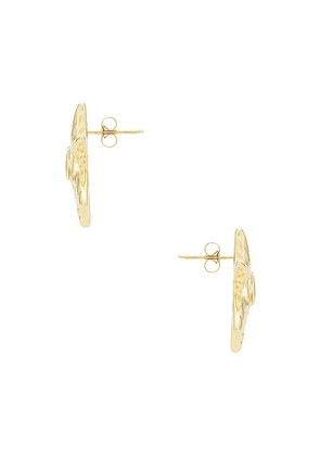SENIA Camilla Earring in Metallic Gold.