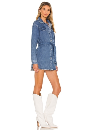 superdown Kelsie Denim Dress in Denim-Medium. Size S. Also in XS, XXS.
