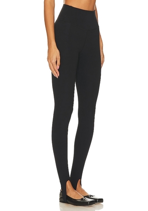 Splits59 River High Waist Airweight Stirrup Legging in Black. Size L. Also in M, S, XL, XS.