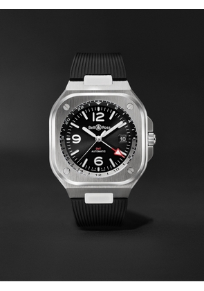 Bell & Ross - BR 05 Automatic GMT 41mm Stainless Steel and Rubber Watch, Ref. No. BR05G-BL-ST/SRB - Men - Black