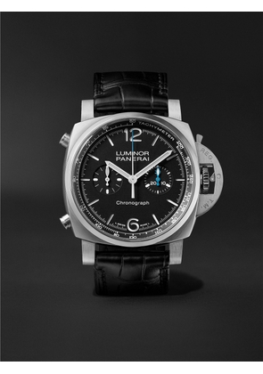 Panerai - Luminor Chrono Automatic Chronograph 44mm Stainless Steel and Alligator Watch, Ref. No. PAM01109 - Men - Black