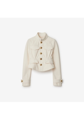 Burberry Cropped Cotton Jacket