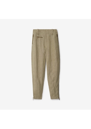 Burberry Linen Tailored Trousers